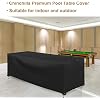 CHINCHILLA 7/8/9 ft Pool Table Cover, Waterproof Sunscreen Billiard Cover Polyester Fabric ,for Snooker Billiard Table Cover