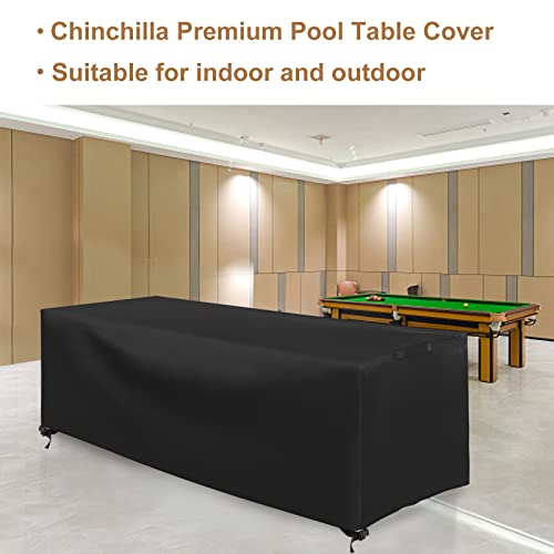 CHINCHILLA 7/8/9 ft Pool Table Cover, Waterproof Sunscreen Billiard Cover Polyester Fabric，for Snooker Billiard Table Cover (7ft) by Chinchilla - Used condition - Image 4