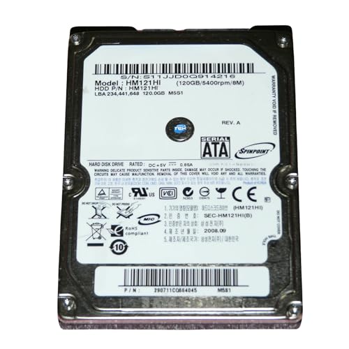 Disco duro interno de 120 GB de 2.5 pulgadas SATA 1.5 Gbps 5400 RPM Simpletek HM121HI