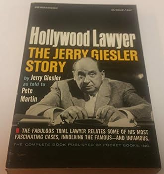 Paperback HOLLYWOOD LAWYER - The Jerry Giesler Story Book