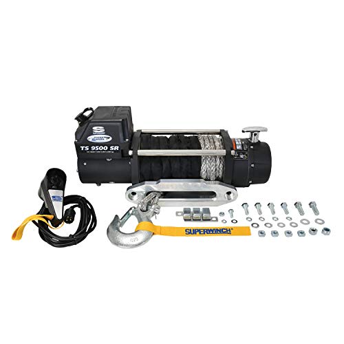 Superwinch 1595201 Tiger Shark 12V Winch with Aluminum Hawse and Synthetic Rope - 9500 lb. Load Capacity - Thumbnail 4
