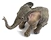 US 6.13 Inch Sitting Baby Elephant Decorative Figurine, Bronze Color