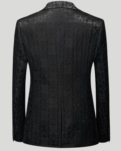 Men Suit 3 Piece Slim Fit Tuxedo for Men Paisley Suit Tux Shawl Lapel One Button Blazer Waistcoat Pant Set for Prom3