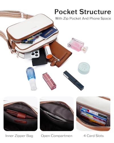 CHOLISS Small Purses for Women, Travel Purses Anti Theft Crossbody Bags for Women, Vegan Leather Adjustable Wide Guitar Strap4