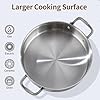 Amazon.com: DELARLO Tri-Ply Stainless Steel 5 Quart Braiser Pan with ...
