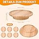 6 Stück Wine Glass Charcuterie Topper, Wineglas Charcuterie Topper, weinglas topper holz, Runde Weinglas Topper Teller Weinglas Charcuterie Aufsatz Set für Desserts, Familienessen & Partyzubehör.