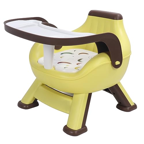 Cadeira de Alimentação para Bebês, Cadeira de Alimentação de Chão para Crianças, Encosto de Bandeja