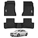 3W Floor Mats for Mercedes Benz CLA (2014-2019) - Heavy Duty Custom Fit Floor Mats Liner for Car All Weather, Black