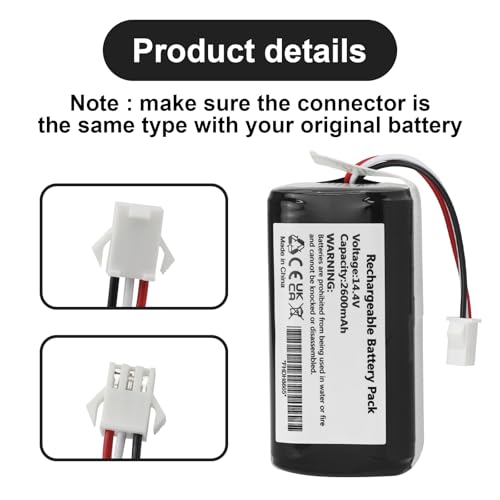 Image of MULS Replacement Battery for Eufy G30 G40 RoboVac 11 11S 12 15C 15T 25C 30C | 11S+ 15C Max G10 Hybrid G20 G32 Pro G35 G35+ G30 Edge R500 R450 Ecovacs Deebot N79 N79S N95 DN622 PA04 Robot Vacuum Cleaner