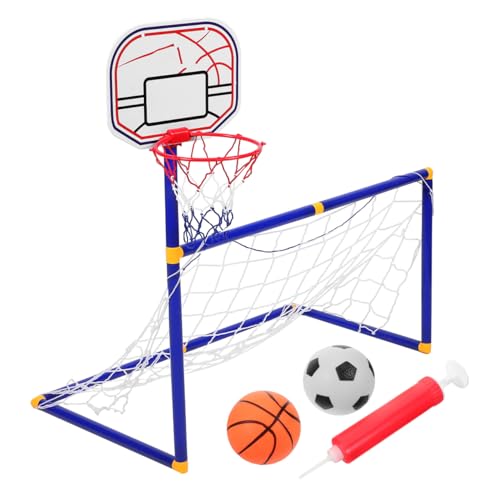 YARNOW But De Football Et Panier De Basket Enfant 2 en 1 pour IntéRieur Et ExtéRieur, 88 x 45 x 90 cm, Plastique
