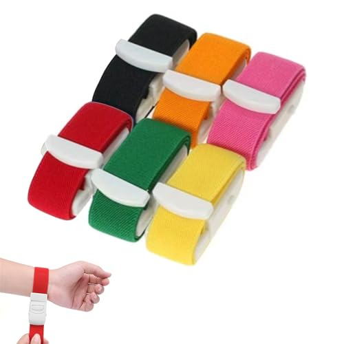 6 Pcs tourniquets for Nurses Tourniquet with Buckle Adjustable Portable First Aid and for Use by Doctors and Nurses