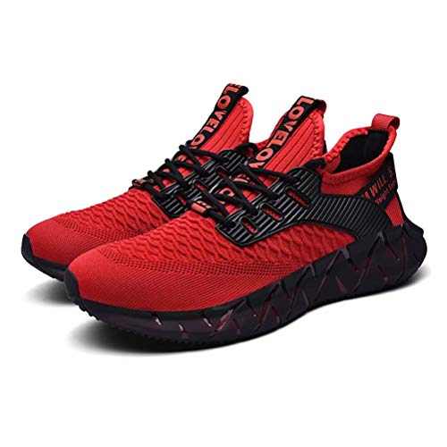 XIDISO Herren Sportschuhe Bequem Laufschuhe Walking Schnürer Turnschuhe Sneakers Modisch Joggingschuhe Fitness