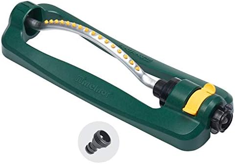 Melnor MiniMax Turbo Oscillating Sprinkler - Covers 4000 Sq Ft, 4-Way Adjustable, Quick Connect