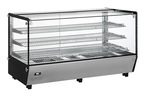 Metro Professional Vitrina Térmica GHV1200R, Acero Inoxidable/Cristal, 121.9x56.8x68.6 cm, 210 L,1800 W, Temp.: 30 a +90°C, 3 Estantes, Plata