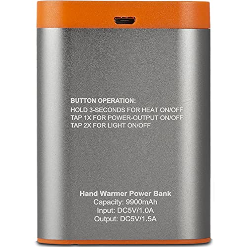 Boneview Electric Hand Warmer Emergency Power Bank With Flashlight - Portable Rechargeable 9900-Mah Battery Pack, Fast Heating Over 8 Hr, Hunting, Fishing, Survival, Camping Gadgets For Men & Women #TOP7
