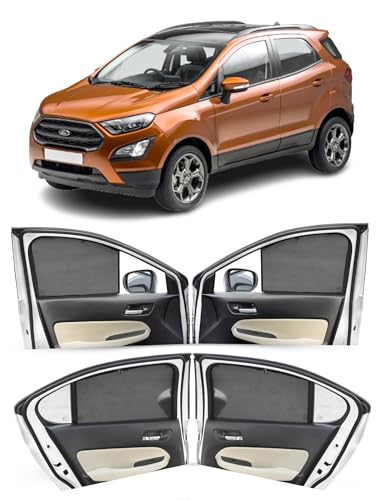 Image of Autofact Car Sunshades for Ford Ecosport, UV Protection, Useful Car Accessories, Custom fit Sun Shades for Side Windows, Set of 4