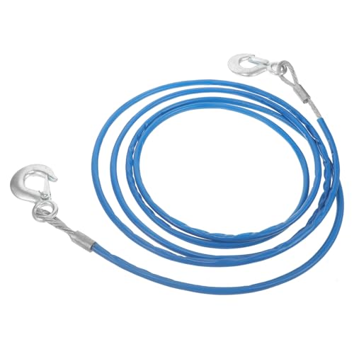 Câble de remorquage en fil d'acier bleu 4 mètres pour véhicules lourds