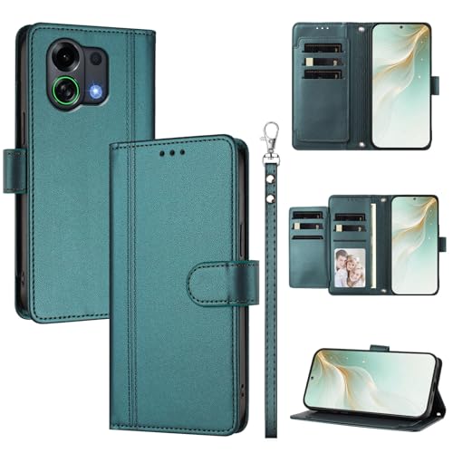 �X�}�z�P�[�X �Ή��@�� for Oppo K13 Turbo 5G / K13 Turbo Pro 5G �X�}�z�P�[�X�y�E�H���b�g�f�U�C�� �f���A���J�[�h�X���b�g �L���b�V�� �t���b�v���X�^���h �����h�~�zGreen