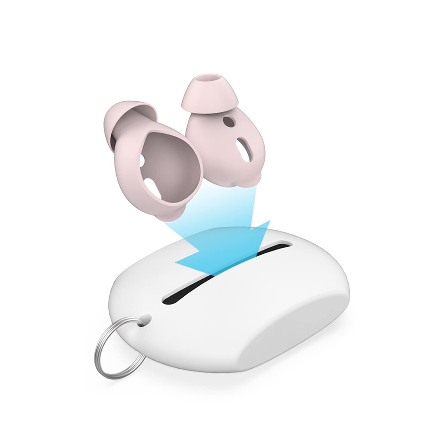 McStorey AirPods 1. & 2. Nesil Kulak İçi Kılıf – 3 Çift Small Silikon Uç – 0.5mm Ultra İnce, Kaymaz, Şarj Kutusuna Uyumlu, Konforlu & Hijyenik Kullanım Siyah
