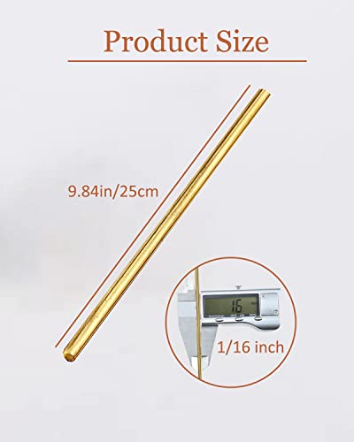 25 Rods Brazing Rods, Brass Solder, Brass Welding Rod For Oxyacetylene Gas Welding Brazing Copper Copper Alloy And Steel, Brass Rods For Crafts Diy 1/16" X 9.84" #TOP4