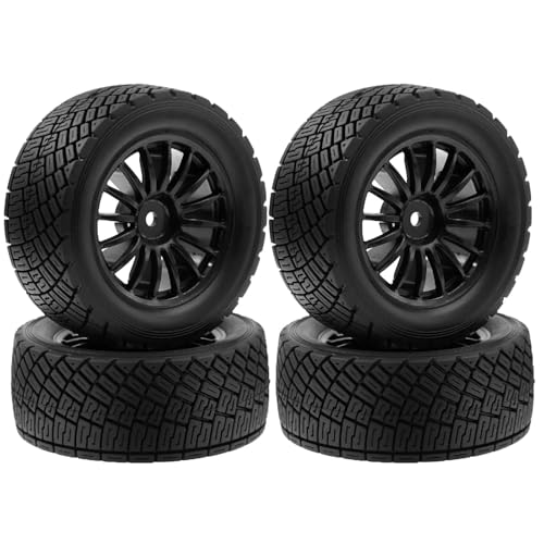RC�^�C���E�z�C�[�� For HPI WR8 For Flux For HSP 94177 1/10 4 �� 80 �~�����[�g�������[�^�C���z�C�[���Z�b�g�n�C�O���b�v�S���^�C�� RC �A�b�v�O���[�h�I�t���[�h��(Black)