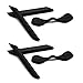 SOODASE Noir 2 pcs Kit caoutchouc silicone de rechange Pour Oakley Radarlock Path/Pitch/Edge Series Des lunettes de soleil