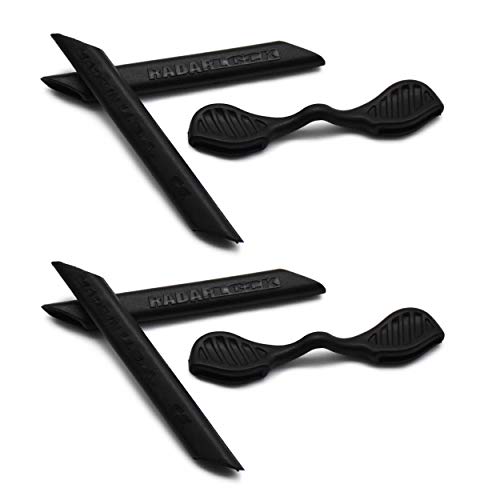 SOODASE Noir 2 pcs Kit caoutchouc silicone de rechange Pour Oakley Radarlock Path/Pitch/Edge Series Des lunettes de soleil