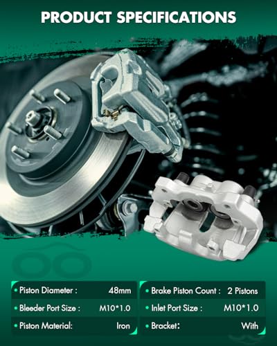 Image of SCITOO 18B5297A 18B5296A Front Left & Right Disc Brake Calipers Assembly w /Bracket for Dodge for Durango 2011-2018,for Jeep for Grand Cherokee 2011-2020