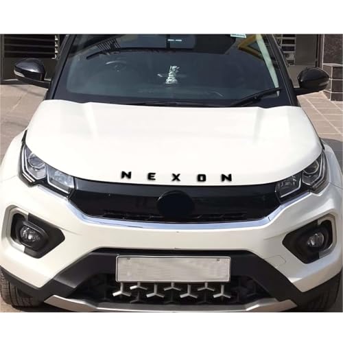Image of Nexon Car Accessories 3D Logo Names Emblem Letters for Car Bonnet in Black Color