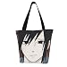 Produktbild Anime Naruto Uchiha Sasuke Einkaufstasche, Segeltuch, groß, faltbar, multifunktional, wiederverwendbar, extra groß, langlebig, wasserdicht, mit Griff