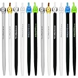 Maydahui 12 Pcs Cute Cat Dog Tail Clicker Retractable Pen Novelty Japanese Little Kitten Rollerball Pens Black Ink For Cat Lovers Student Shcool Office Supplies Stationery Party Favors