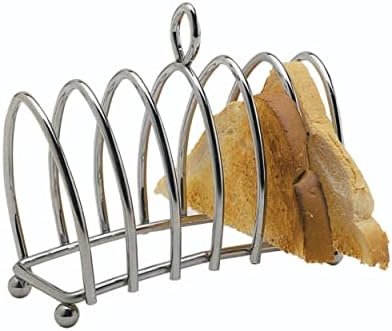 KitchenCraft KCTOAST 6 Slice Toast Rack with Chrome Plated Finish, Metal, 16 x 15 x 7 cm