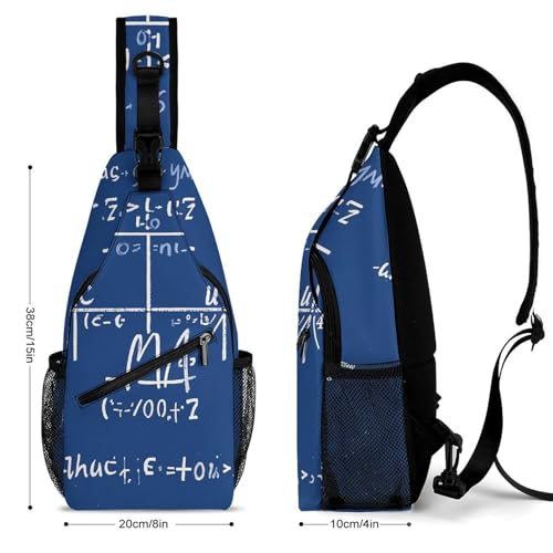 Sac bandoulière formule mathématique décontracté pour voyage