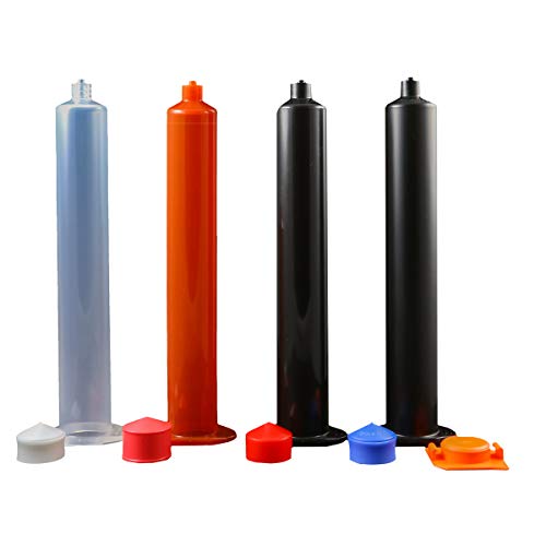 Jensen Global JG50A-15-ESDK 50 cc Air Syringe & Stopper Kit White PE Stopper with Tip & End Caps Box of 15