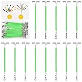 OROOTL Fishing Leaders Stainless Steel Fishing Wire Leader Trace 3 Way Luminous Tube Fishing Rigs with Swivels T Shape Balance Lure Connector for Surf Saltwater Freshwater Gear