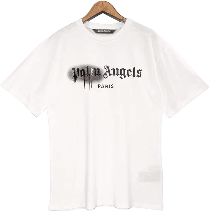 HSHBH T-Shirt a Maniche Corte con Stampa a Lettere di Palm Angel con  Vernice Spray da Uomo e da Donna, Mezza Manica per Coppie High Street :  Amazon.it: Abbigliamento