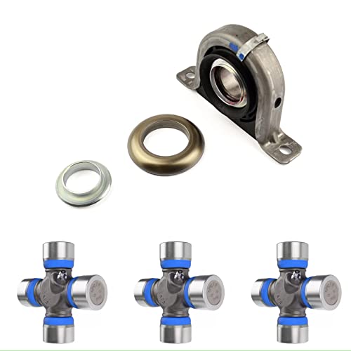 Compatible with 1993-1997 Ford F-250 Rear Driveshaft Carrier Bearing and U-Joint Kit | Spicer