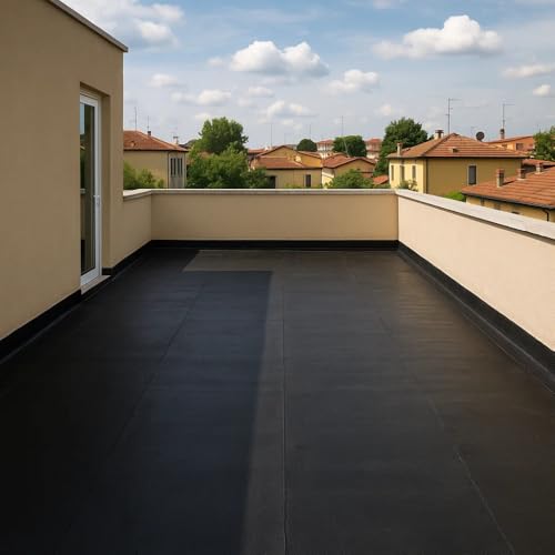 Fortunato Membrana Bituminosa Impermeabilizzazione Casasciutta (-5°C) Tetti Terrazze Coperture Cannello Rotolo 1 X 10 M (3 Kg/M²) - 5