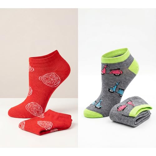 Image of Tipi Toe Women's 20 Pack Colorful Low Cut Socks - Lightweight, Breathable Design for All-Day Comfort Sizes 9-11 /10-13