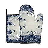cache pot delft Protégez vos mains : fabriqué en matériau sûr qui résiste à la chaleur jusqu'à 180 degrés. Les poches des gants de cuisine sont doublées de coton super doux et d'une isolation de qualité supérieure pour protéger vos mains et vos doigts de la chaleur, de la vapeur et de la graisse. Une protection parfaite pour les mains pour ne plus vous soucier de vous brûler la peau.