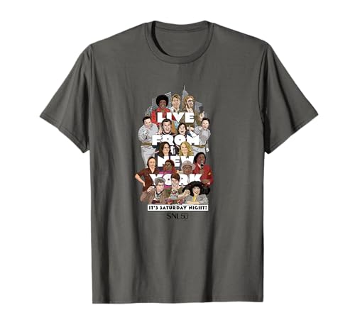 SNL Live From New York Cast Members Collage T-Shirt