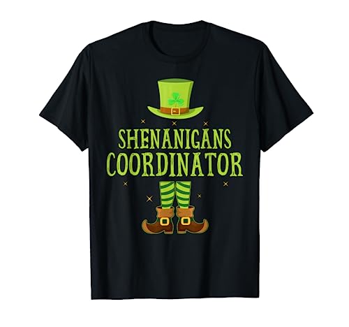 Shenanigans Coordinator Teacher Matching St Patrick's Day T-Shirt