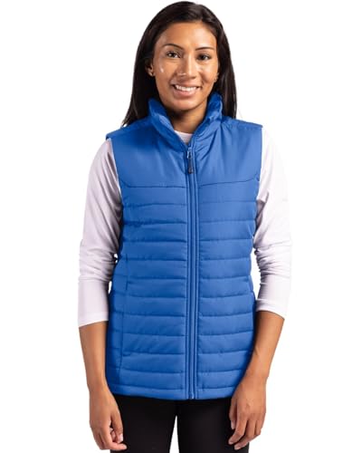 Puffer Vest Gilet Femme Marine S pour Randonnée et Rentrée Citadine