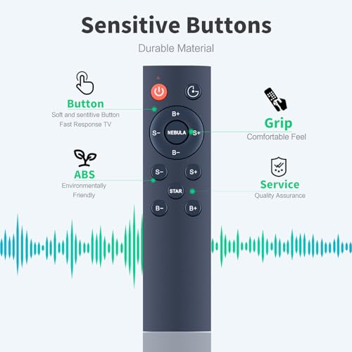 TRUCKON New Ersatzfernbedienung für MOLEKSDAL lawpen01,für SZPACMATE ‎TYD-YHY-001,für Tunpahcon MAX001,für lightmance LM2501AS,für NinTaBro ‎YHY-01,für MYSTILUCK ‎‎IGB-B55,für WIEDALK K990 Projektor