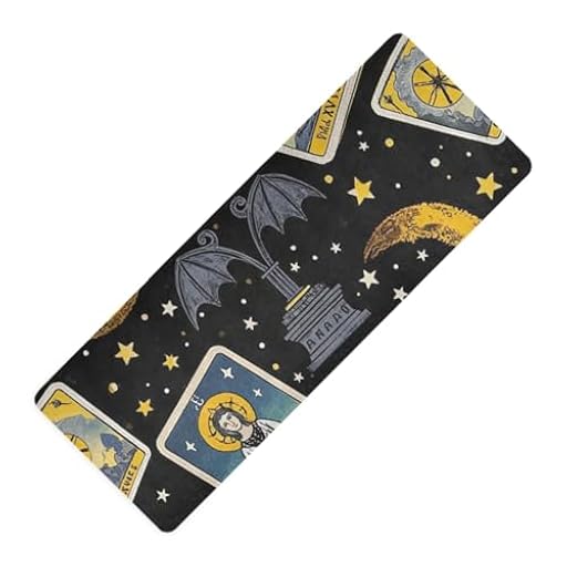 Tapete gótico con diseño de tarot místico y horóscopo impreso para yoga de 1 mm de grosor para el hogar, antideslizante, con bolsa para ejercicio, 180 x 66 cm | Ya disponible en tu tienda friki favorita! En mundofriki.es!