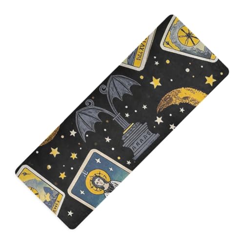 Tapete gótico con diseño de tarot místico y horóscopo impreso