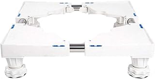 Bases mobiles Base de rouleau à la maison résistante entièrement réglable de chariot à machine à laver avec le pied fixe et les roulettes de frein Accueil base de l'appareil (Couleur : 4foot)