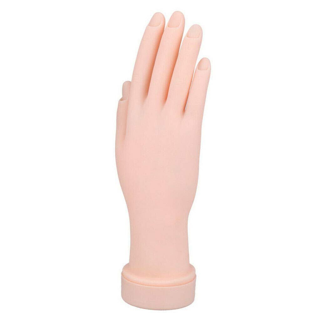 YALEEE Flexible Practice Nail Training Fake Hand Model Manicure Art Training Tool Decor Parctice Trainer