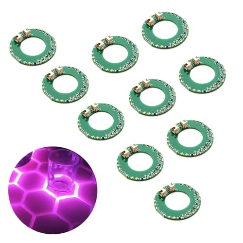 Lot de 10 circuits imprimés à capteur tactile - Module de table intelligent - Lumière LED intégrée - Pour table basse hexagonale - Interrupteur tactile...