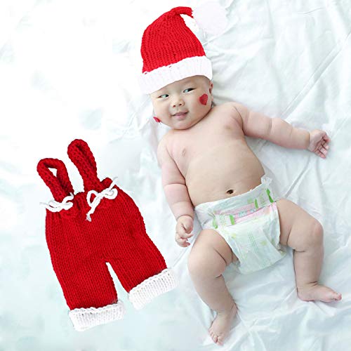 BESPORTBLE 1 conjunto adorável de fantasia para bebês de Natal – macacão tricotado à mão roupas para